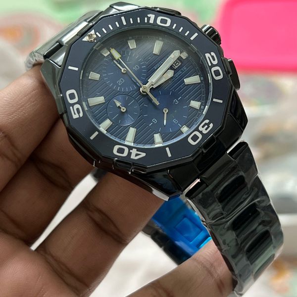 TAG CH CALIBER 16 BLACK BODY BLU DIAL ASAD