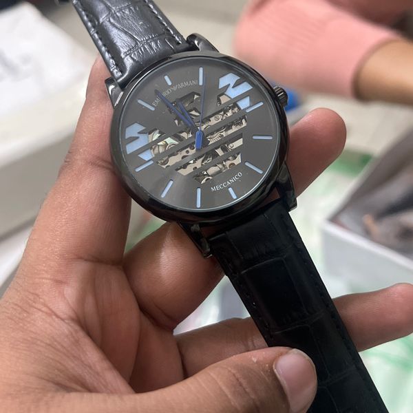 ARMANI EAGLE BLK DIAL BLK BELT,BODY
