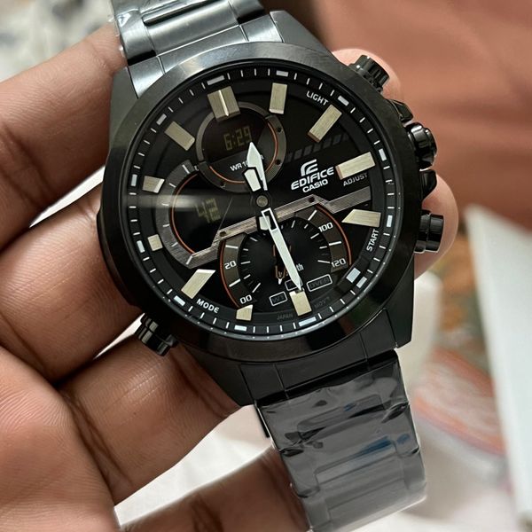 EDIFICE CH AAA ECB 30DC 1ADF FULL BLK