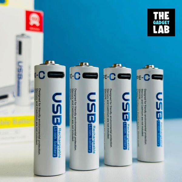 AiVR USB Rechargeable Batteries 4pc – AAA – 900mWh