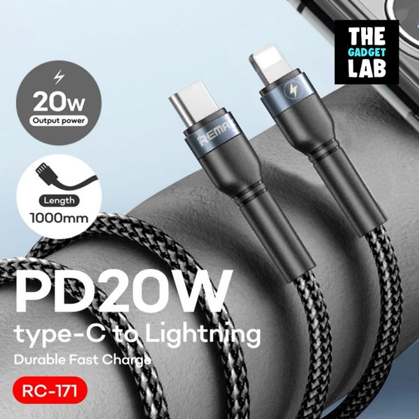 Remax RC-171 Type-C To IPhone Data Cable – 1 Meter (iPhone cable)