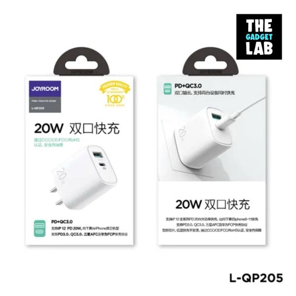 Joyroom L-QP205 20W Dual Ports Fast Wall Charger - Image 2
