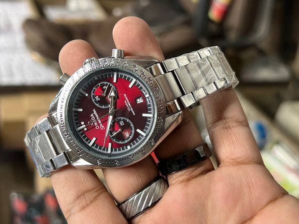 OMEGA SPEEDMASTER CH 57 RED DIAL