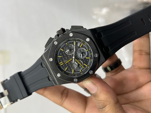 AP BELT CHRONOGRAPH BLK YELLOW