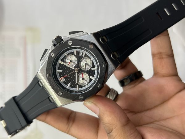 AP BELT CHRONOGRAPH BLK SILVER RED KATA WHITE SUB