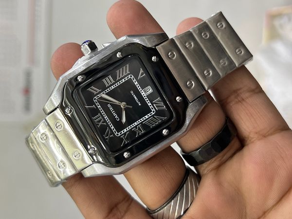 CARTIER DE SANTOS CH FS BLK DIAL