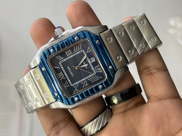 CARTIER DE SANTOS CH FS BLU DIAL