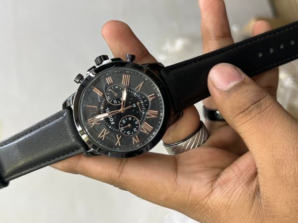 FOSSIL Q BELT BLK CASE RG KATA