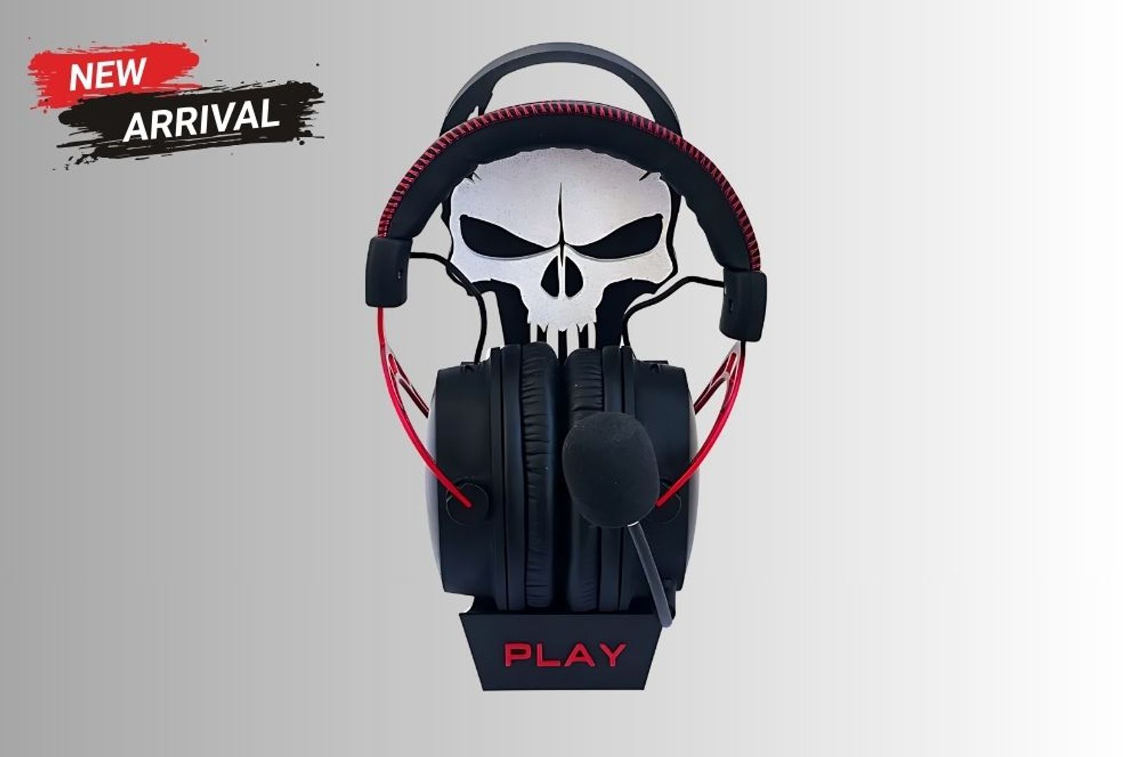 Skull Emblem Headphone Stand